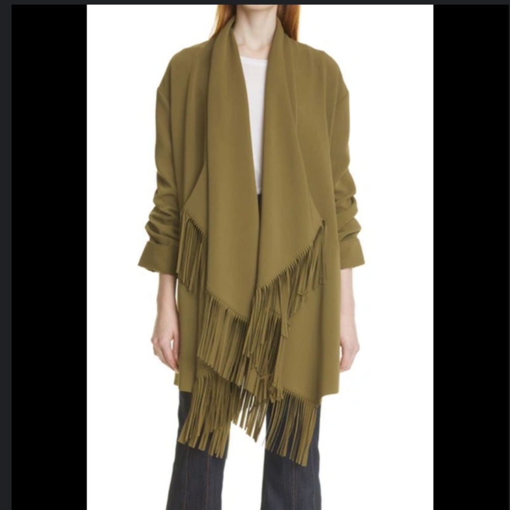 NWT Cinq a Sept Azura Fringed Jacket